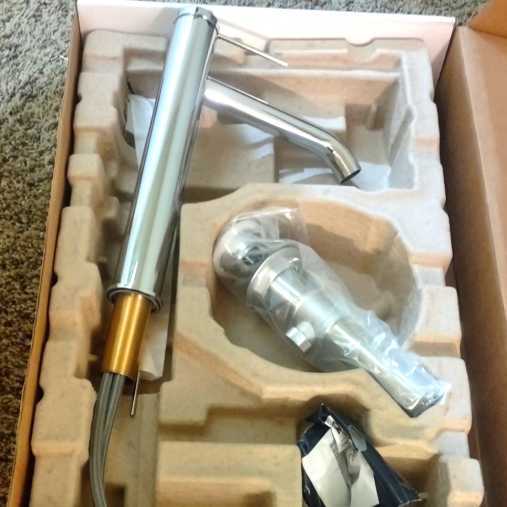 Single -handle bathroom sink faucet K-77959-4a-cp